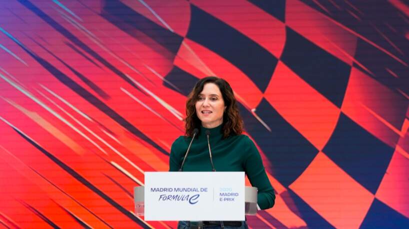Ayuso presenta el Madrid E-Prix: velocidad, tecnología y sostenibilidad en el Jarama