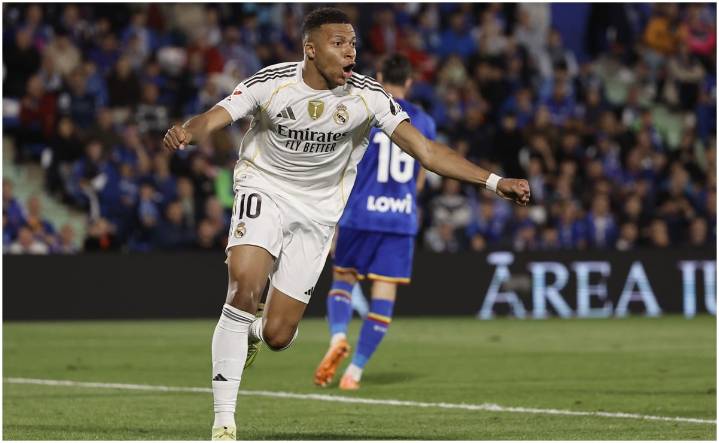 Mbappé lidera victoria del Real Madrid sobre Getafe para regresar al liderato de LaLiga