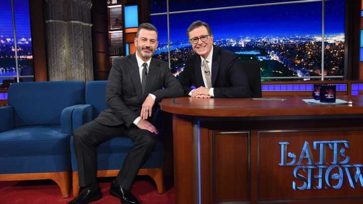 Here's what Colbert and Kimmel said in crossover episodes
