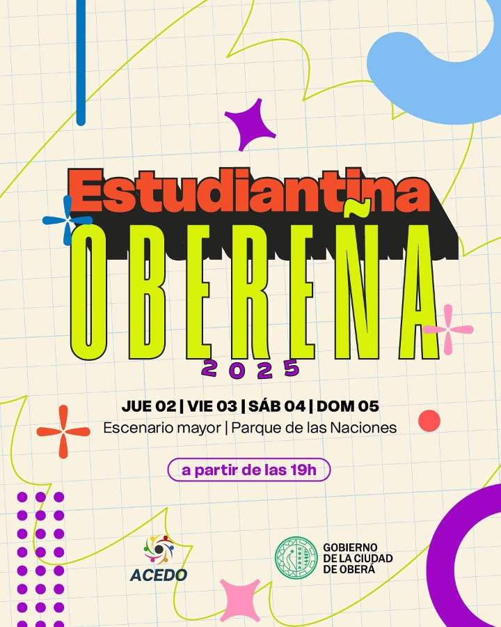 La Estudiantina Obereña 2025 se prepara para cuatro noches de fiesta en el Parque de las Naciones