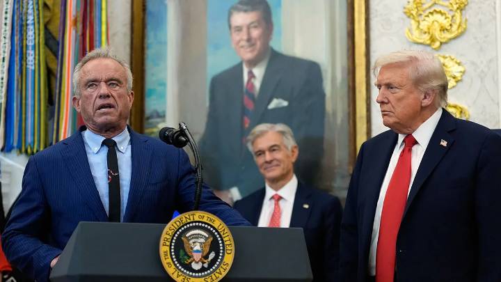 Trump unveils IVF drug discounts up to 79% off with EMD Serono partnership