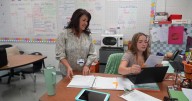 Mother-daughter teaching duo shares hallway as first-year teacher follows in mom's footsteps
