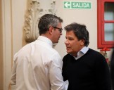El cruce de Facundo Manes y Martín Menem en fotos
