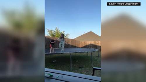 Heroic sister jumps into action to save little brother from choking