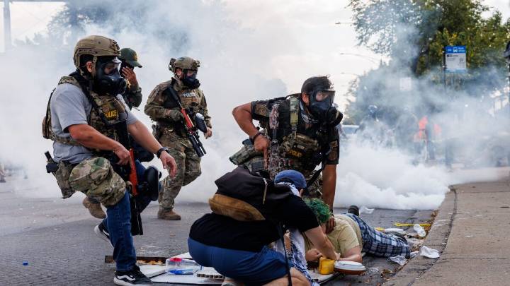 Tackles, projectiles and gunfire: Many fear ICE tactics are growing more violent