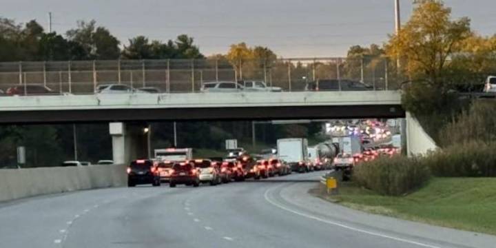Crash involving semi shuts down Route 8 in Stow