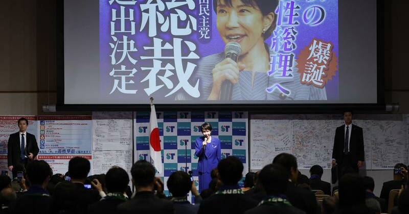 Right-winger set to be Japan's first female premier