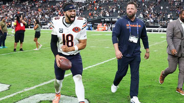 Bears’ Caleb Williams sounds off on 2024 QB class amid sophomore success
