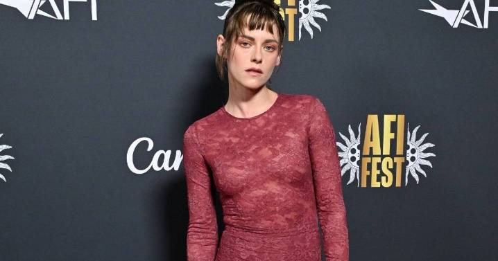 Kristen Stewart Stuns in a Fall-Coded Sheer Lace Dress