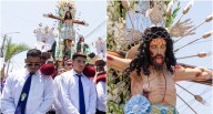 Pisco: histórico recorrido de 13 horas del Señor de la Agonía en el barrio Gonzales Prada