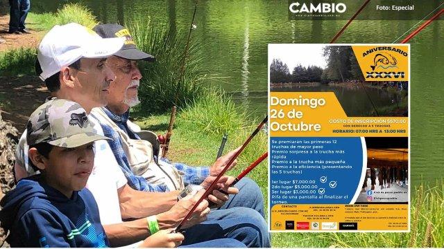 Tlahuapan será sede del 36° Torneo Nacional del Club de Pesca Puebla A.C.: reunirá a 300 pescadores