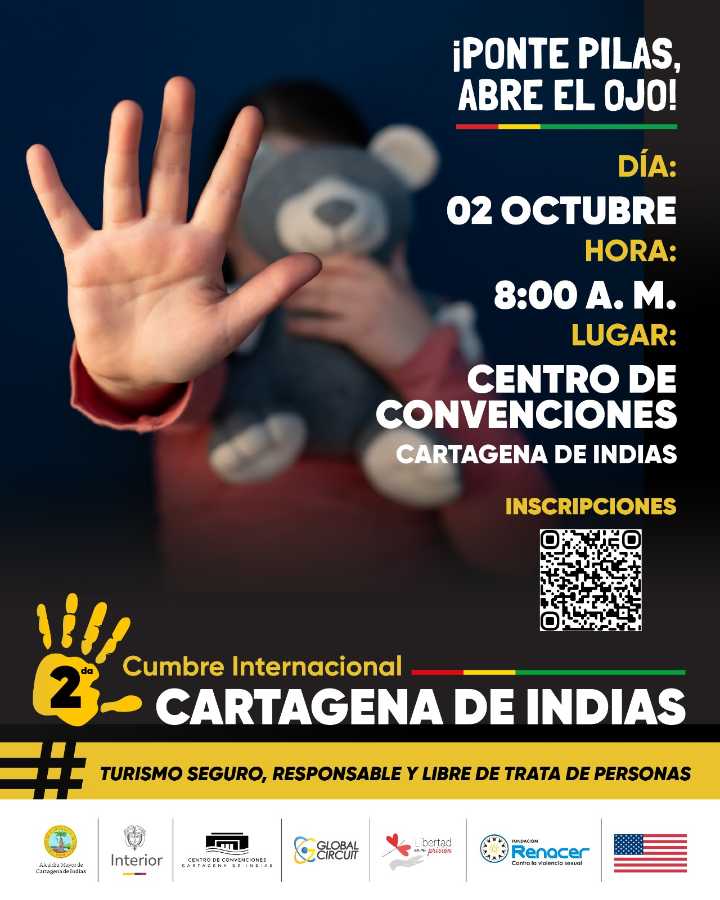 Cartagena será sede de la II Cumbre Internacional contra la Trata de Personas