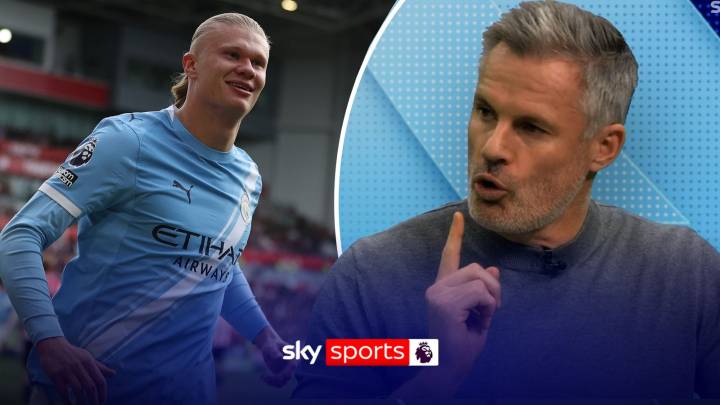Erling Haaland: Jamie Carragher lauds Man City striker following win over Brentford
