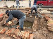 En Castelli, avanzan las obras de limpieza y acondicionamiento de canales por avenida Güemes