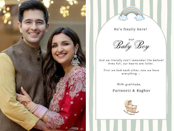 Parineeti Chopra and Raghav Chadha Blessed with Baby Boy on Choti Diwali