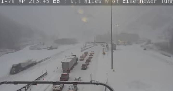 I-70 reopens at the Eisenhower Tunnel following several slid-offs due to snowy conditions, CDOT says