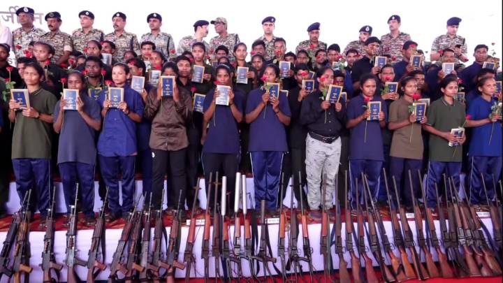208 Naxals Surrender in Chhattisgarh