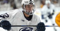 Gavin McKenna has 2 1st-period assists in his Penn State debut at Arizona State
