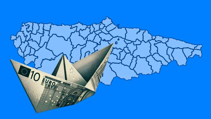 El mapa de ingresos de los barrios asturianos: Somió y San Martín del Rey Aurelio, dos extremos de un mismo territorio