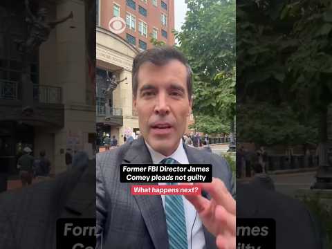 Former FBI Director James Comey pleads not guilty #shorts