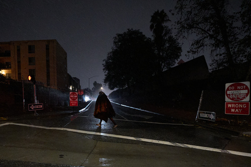 Rare October storm brings heavy rain and possible mudslides to Southern California