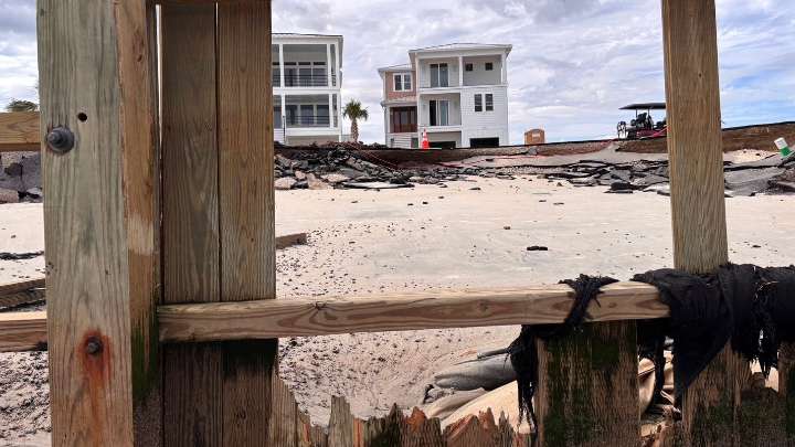See erosion along Ocean Isle Beach's newest east end…