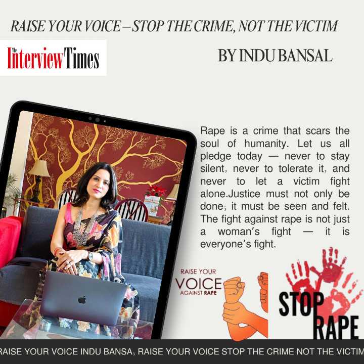 RAISE YOUR VOICE – STOP THE CRIME, NOT THE VICTIM