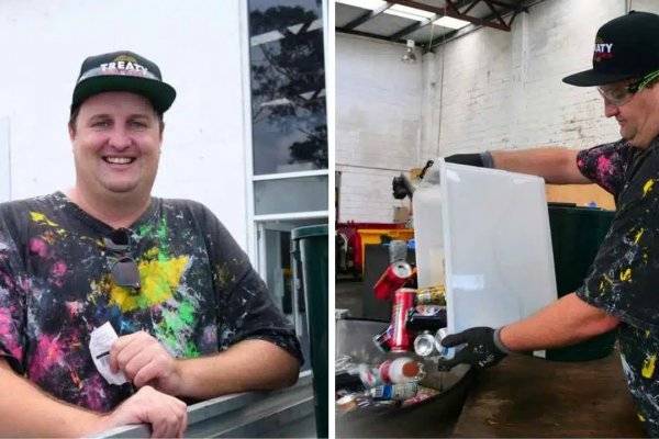 Reciclaba latas en Australia y después de años logró comprarse una casa: cuál es la historia de Damian Gordon