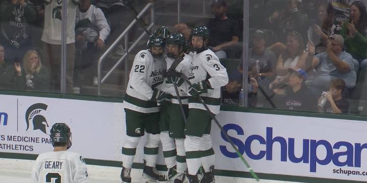 No. 3 Michigan State hockey wins 4-3 in overtime to sweep No. 1 Boston University