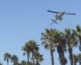 Se desploma helicóptero en playa de California; hay cinco heridos