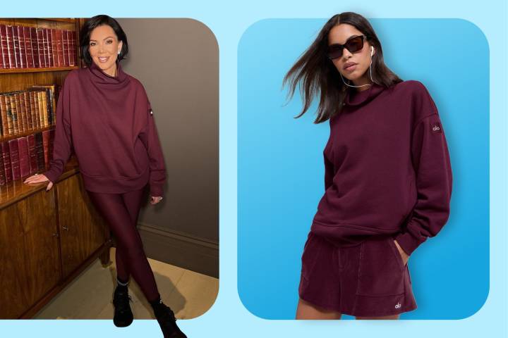 Kris Jenner Wore an Alo Yoga Burgundy Outfit from $32