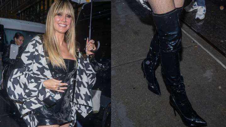 Heidi Klum Brings Extra Edge to the Empire State in Thigh