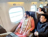 Haryana CM Saini takes a bullet train ride in Japan