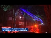3 hurt in fire at South Shore apartment, CFD says