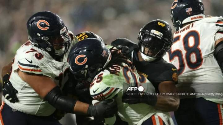 Chicago Bears vence a Commanders al cierre del partido en Washington