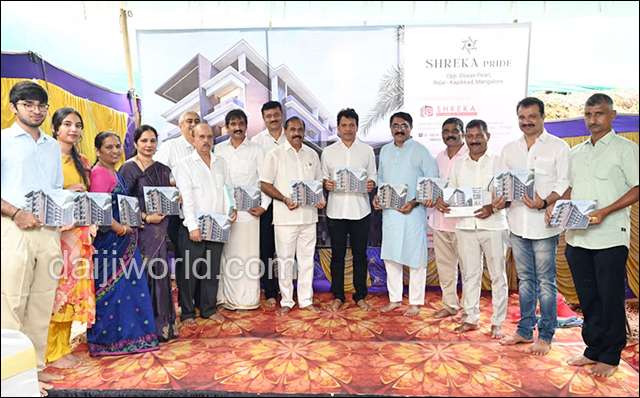 Mangaluru: Bhoomi Pooja, brochure launch of ‘Shreka Pride’ held at Bejai