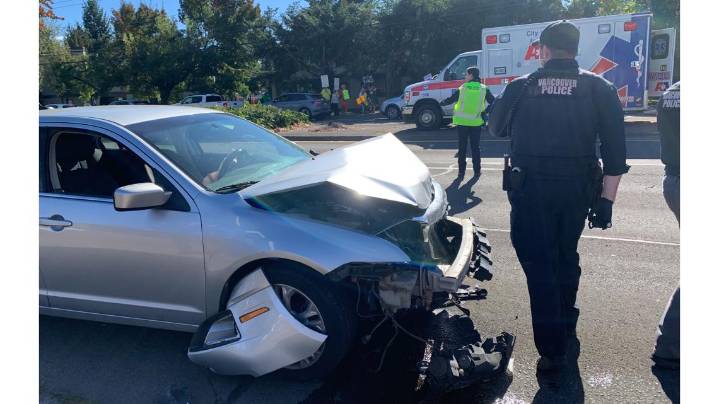 Driver arrested in suspected DUI crash near Vancouver 'No Kings' protest