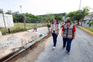 Supervisa Estefanía Mercado avance de la remodelación de la Avenida 10 Norte en Playa del Carmen