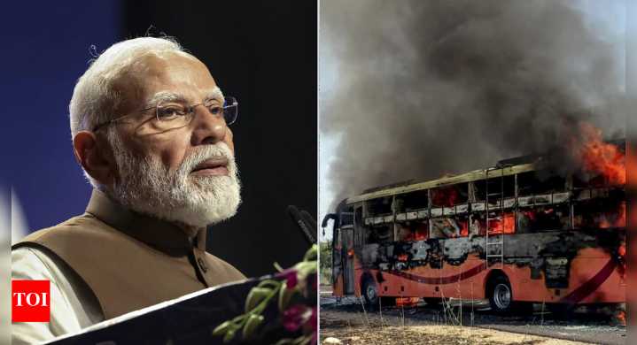 Jaisalmer bus fire: 20 dead; PM Modi says 'distressed by loss', announces ex