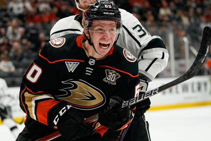 Ducks sign promising young defenseman Jackson LaCombe to 8-year, $72 million contract extension