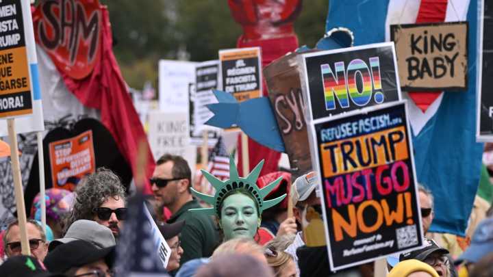 Chicago draws historic 'No Kings' crowd. See photos of Illinois rallies
