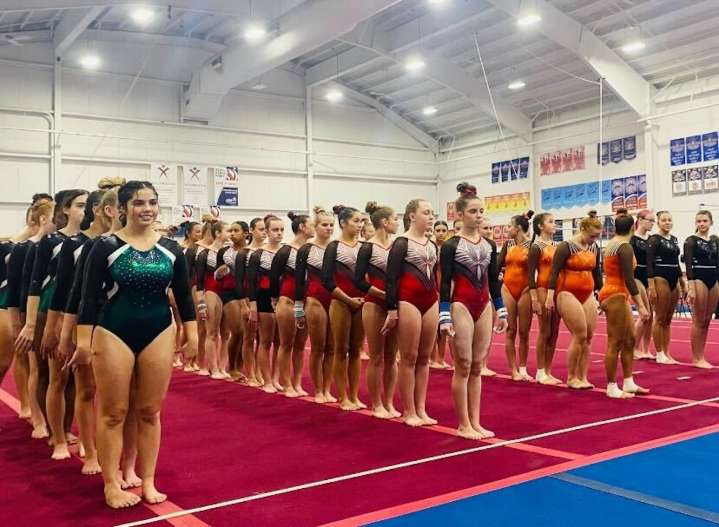 Agawam gymnastics narrowly claims regular-season finale (photos)