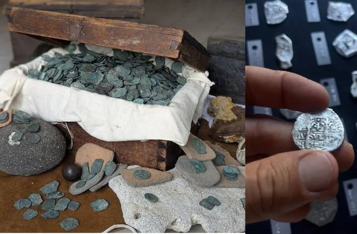 Cazadores de tesoros hallan más de 1,000 monedas de oro y plata en las costas de Florida