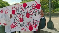 Estudiantes se suman a cadena humana en apoyo a Palestina en Tehuacán, Puebla