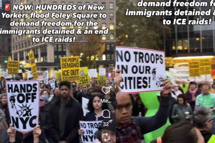 Cientos protestan en Nueva York por redadas de la migra