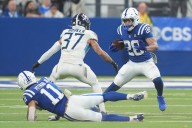Jonathan Taylor becomes 1st in NFL history to score 3 TDs in 3 straight games against same team