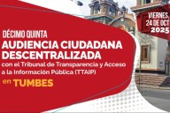 Minjusdh desarrollará audiencia descentralizada en Tumbes para impulsar transparencia