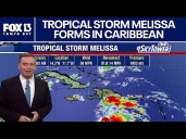 Tropical Storm Melissa to linger over Caribbean