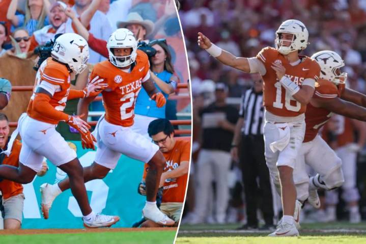Arch Manning, Texas get crucial win over Oklahoma in Red River Rivalry