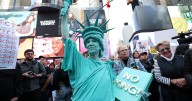 Crowds gather at anti-Trump "No Kings" rallies across the U.S., worldwide